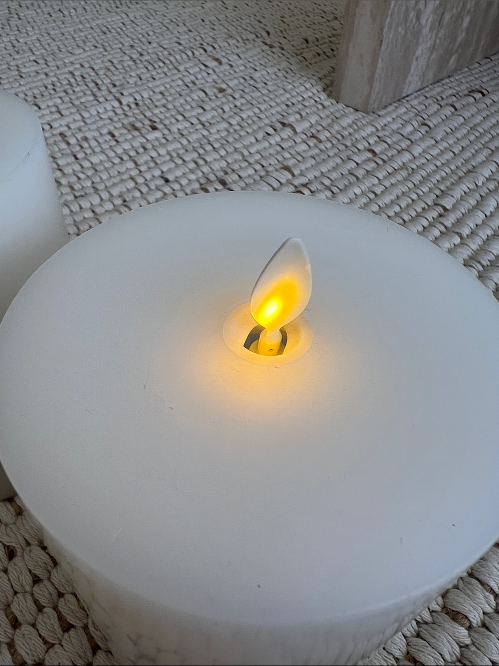 2 Pottery Barn Candles flameless, flickering Battery 4.5” tall - Picture 5 of 9